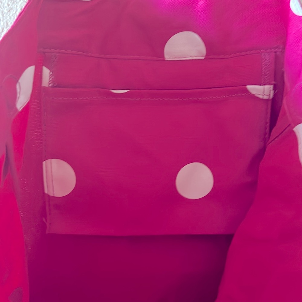 *SOLD* PINK Polka Dot Vintage Tote Bag NWT Victoria Secret Y2K - Picture 4 of 5
